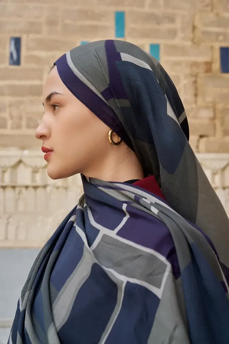 Wise Pamuk Modal Şal - Siyah - 3