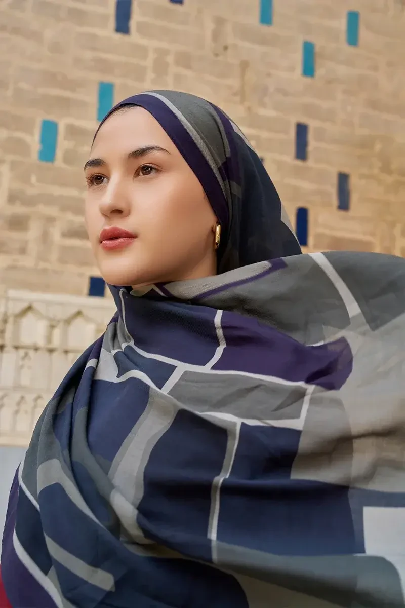 Wise Pamuk Modal Şal - Siyah - 2