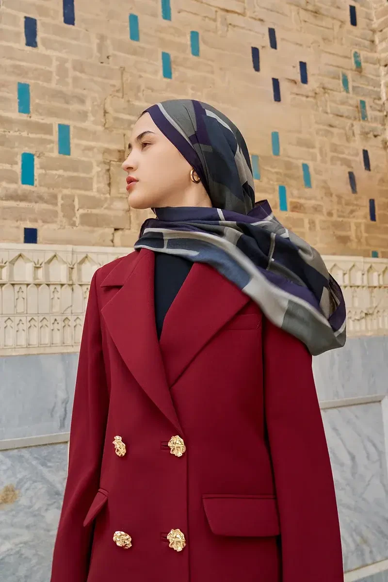 Wise Pamuk Modal Şal - Siyah - 1