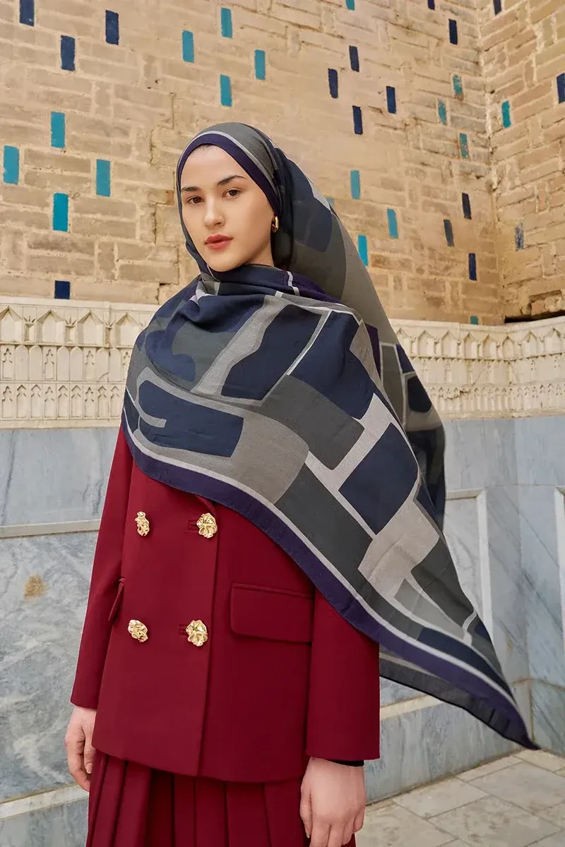 Wise Pamuk Modal Şal - Siyah - 4