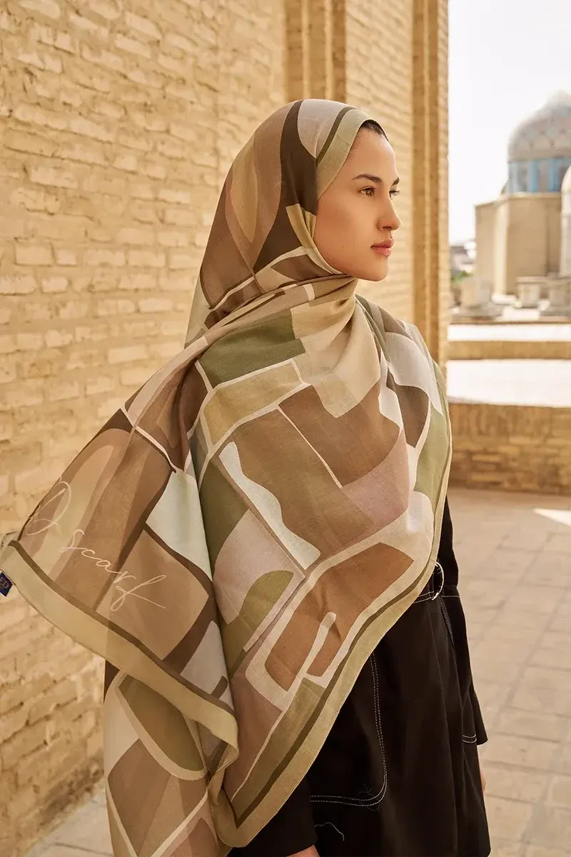 Wise Pamuk Modal Şal - Yeşil - ED SCARF