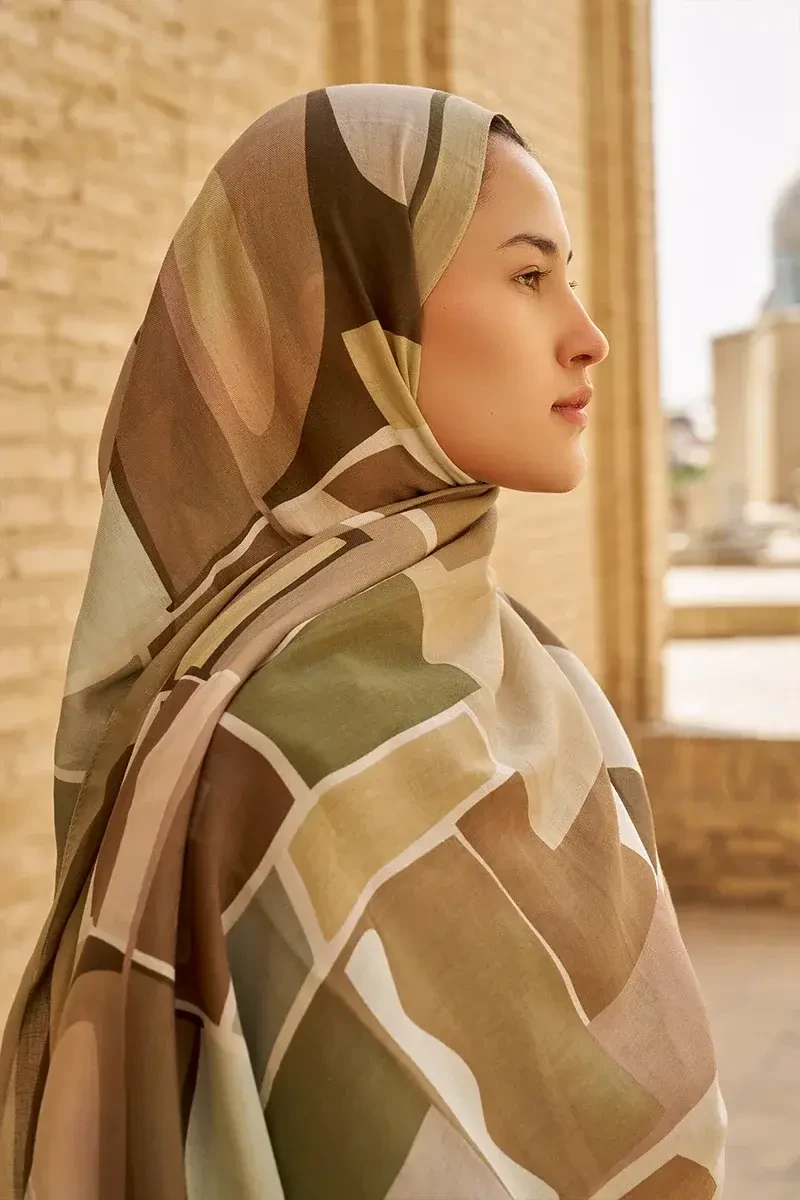 Wise Pamuk Modal Şal - Yeşil - ED SCARF