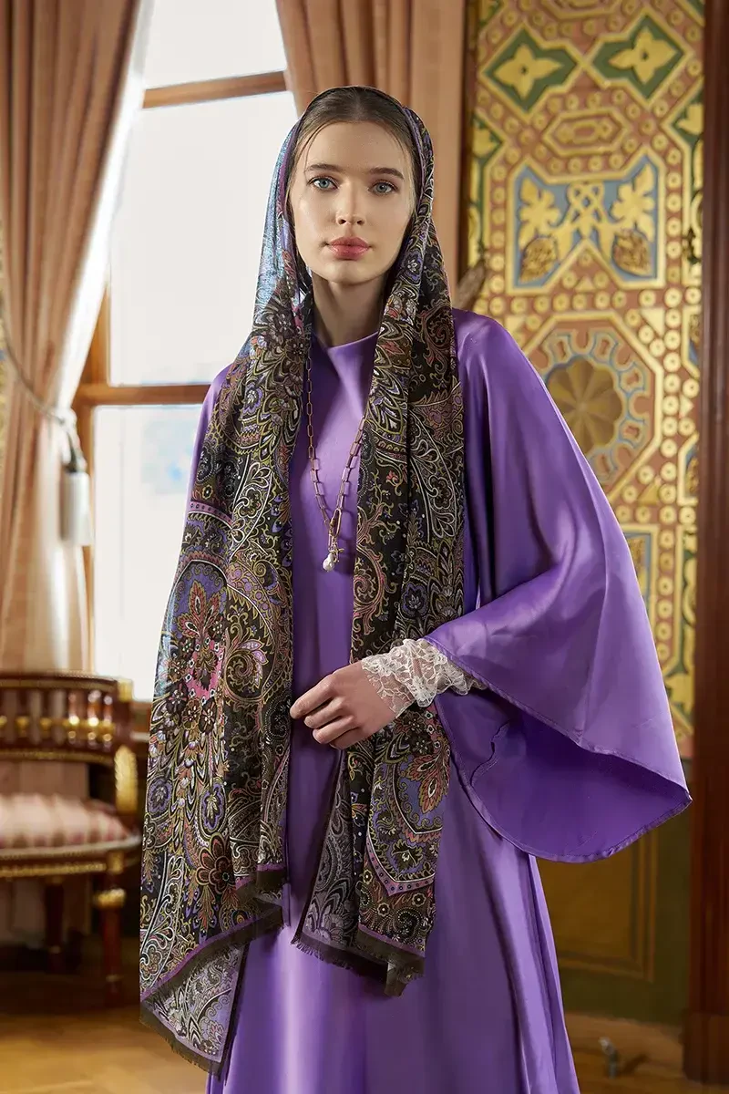 Yün İpek Celia Şal - Nefti - ED SCARF