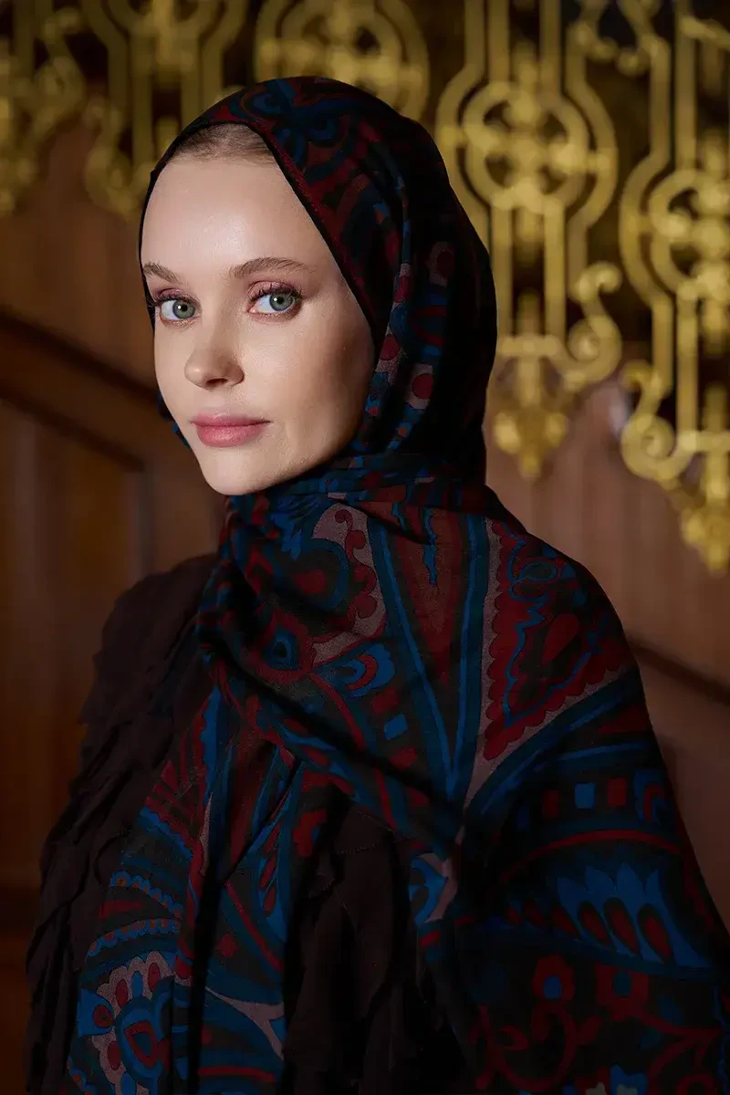 Yün İpek Vianne Şal - Acı Kahve - ED SCARF